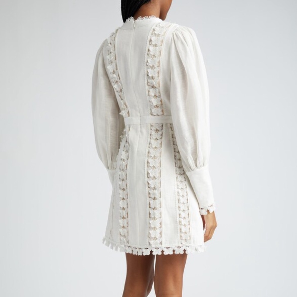 Zimmermann
Flutter Butterfly Lace Long Sleeve Linen Dress. - Picture 6 of 14